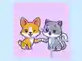 Игра Кошки и собаки: Пазл онлайн
