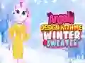 Игра Анжела: Дизайн моего зимнего свитера онлайн Игра Анжела: Дизайн моего зимнего свитера онлайн