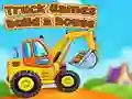 Игра Игры про грузовики строящие дом онлайн Игра Игры про грузовики строящие дом онлайн