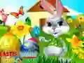 Игра Пазл Пасхальный кролик онлайн Игра Пазл Пасхальный кролик онлайн