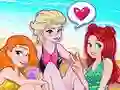 Игра Пляжная вечеринка принцесс онлайн