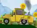 Игра Трактор едет по холмам 2D онлайн