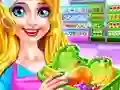 Игра Девушка убирает в супермаркете онлайн