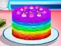 Cooking Rainbow Cake