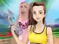 Игра Фитнес девушки одеваются онлайн