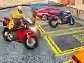 Heavy Bikes City Parking Game 3D