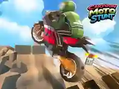 Cartoon Moto Stunt