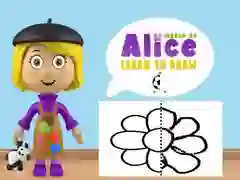 Игра Мир Алисы: Учимся Рисовать онлайн Игра Мир Алисы: Учимся Рисовать онлайн