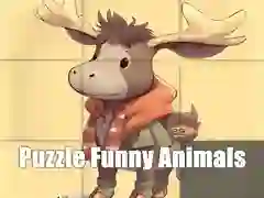 Игра Головоломка Смешные Животные онлайн