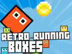 Игра Ретро бег коробки онлайн Игра Ретро бег коробки онлайн