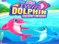 Игра Мой уход за малышом-близнецом-дельфином онлайн