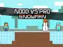 Игра Нуб против Профи: Снеговики онлайн Игра Нуб против Профи: Снеговики онлайн