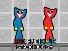 Игра Красный и синий стикмен Хагги онлайн Игра Красный и синий стикмен Хагги онлайн