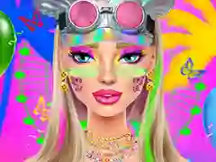 Игра Фестивальные вибрации: Макияж онлайн Игра Фестивальные вибрации: Макияж онлайн