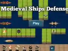 Игра Средневековая защита кораблей онлайн Игра Средневековая защита кораблей онлайн