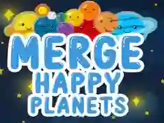 Игра Объедините счастливые планеты онлайн Игра Объедините счастливые планеты онлайн