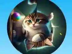 Игра Круглые пазлы: Соберайте картинки с милыми котятами онлайн