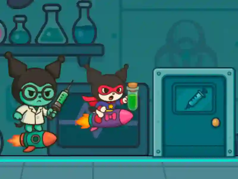 Игра Чёрная кошечка: побег из лаборатории онлайн Игра Чёрная кошечка: побег из лаборатории онлайн