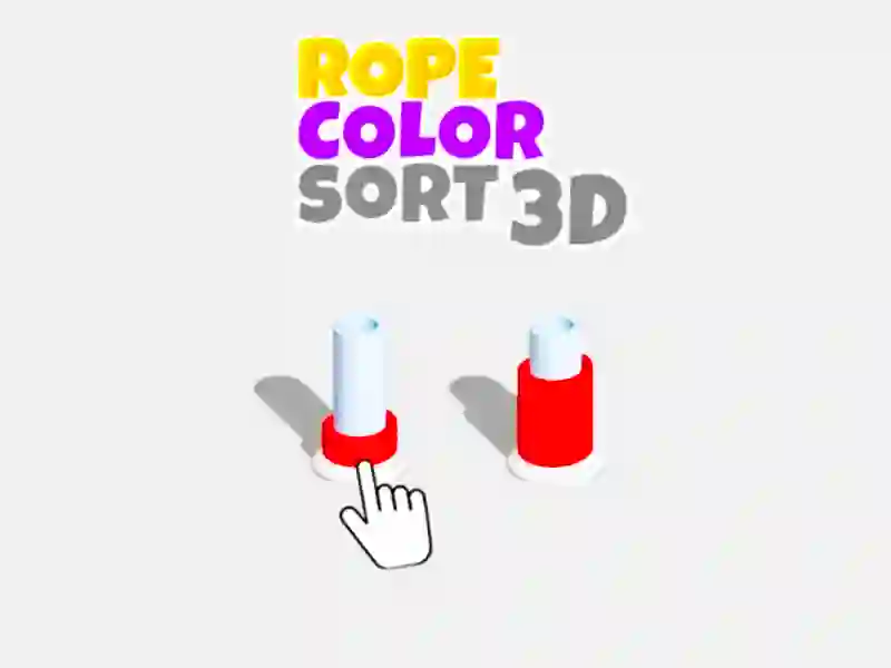 Игра Сортировка по цвету веревки 3D онлайн Игра Сортировка по цвету веревки 3D онлайн