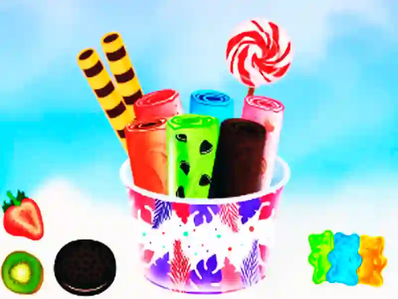 Игра Самодельный рулет из мороженого онлайн