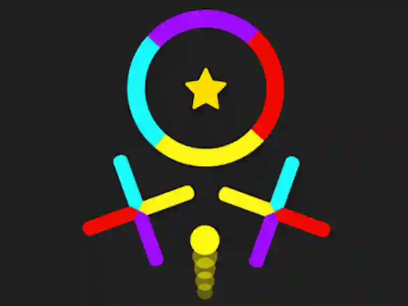 Игра Прыгающий шар: Переключение цветов онлайн