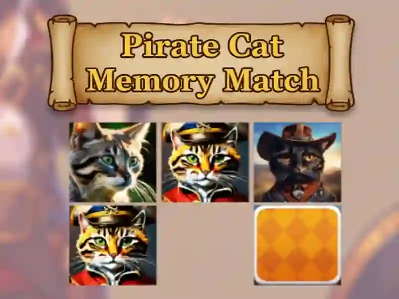 Игра Пиратский кот: Матч на память онлайн Игра Пиратский кот: Матч на память онлайн