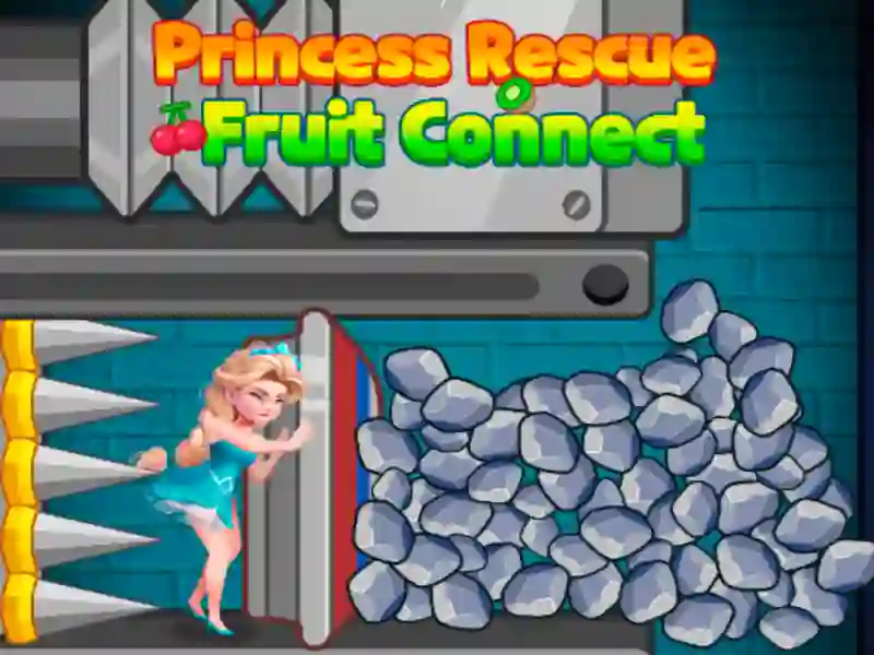 Игра Спасение принцессы: Соедините фрукты онлайн Игра Спасение принцессы: Соедините фрукты онлайн