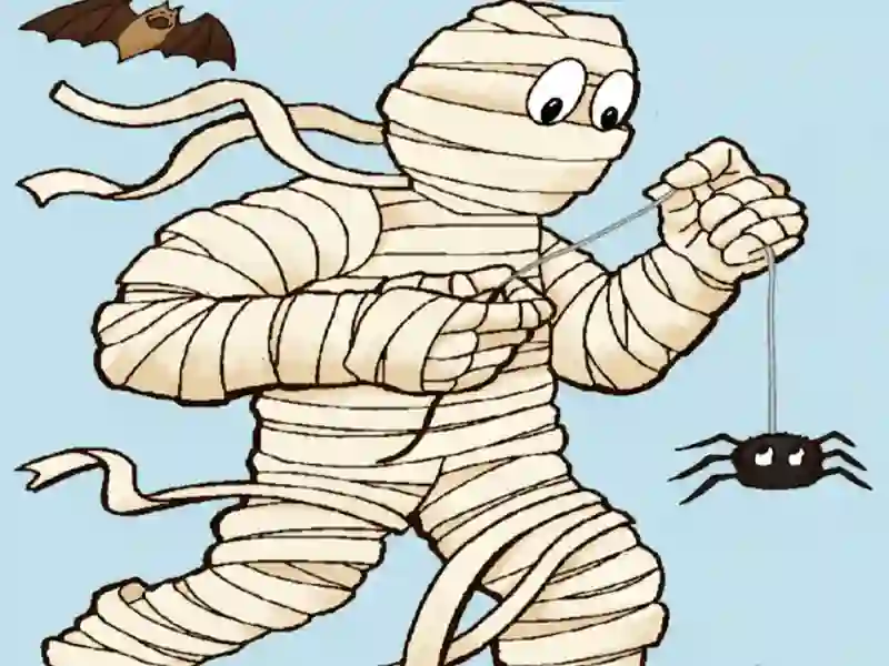 Mummy Coloring Book