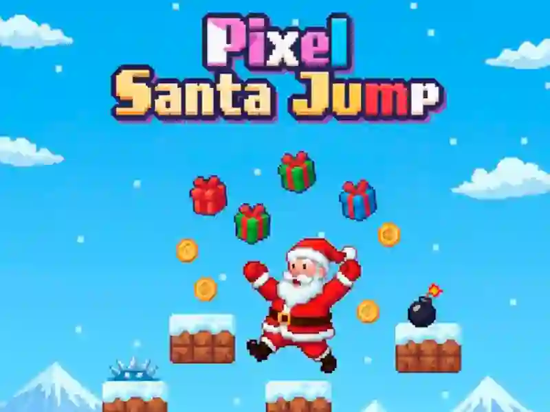 Pixel Santa Jump
