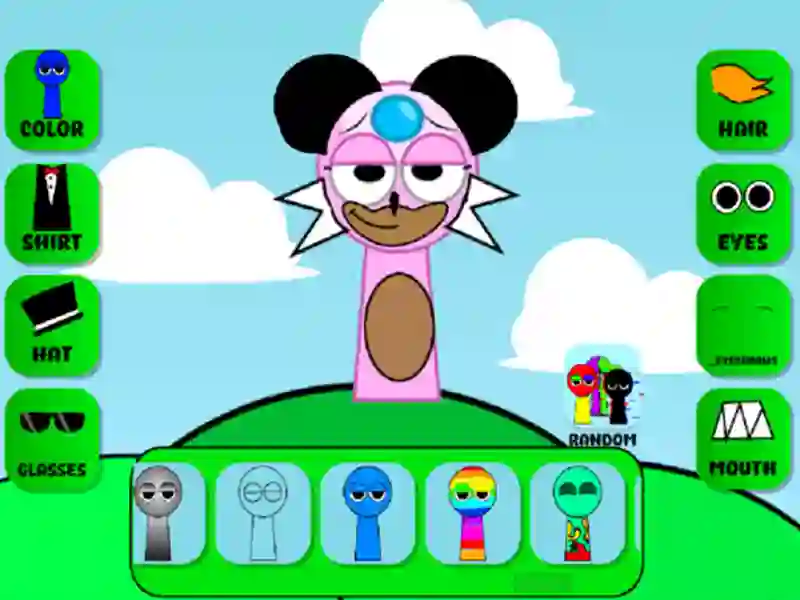 Игра Спрунки: Создать персонажа онлайн Игра Спрунки: Создать персонажа онлайн