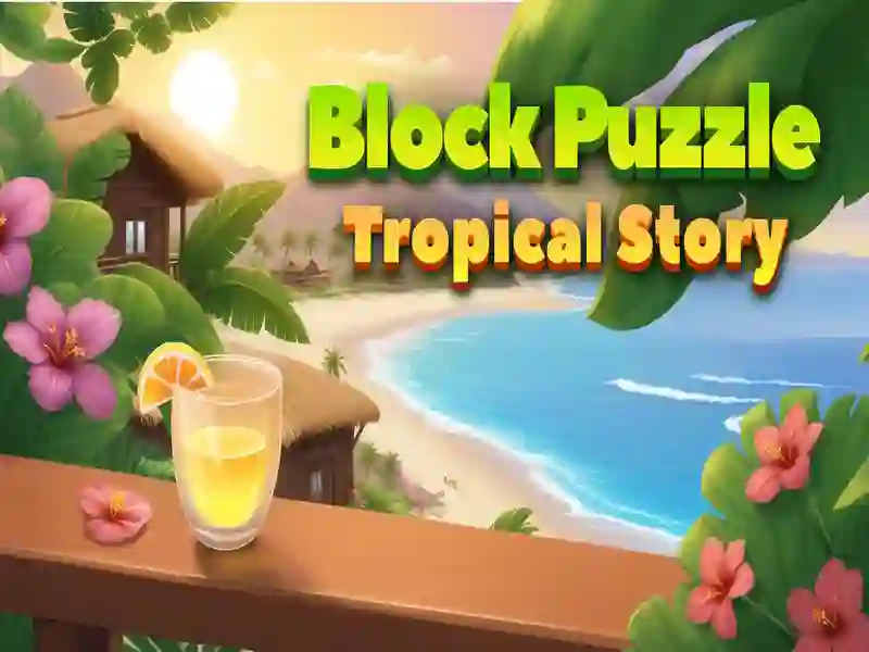Игра Блочная головоломка: Тропическая история онлайн