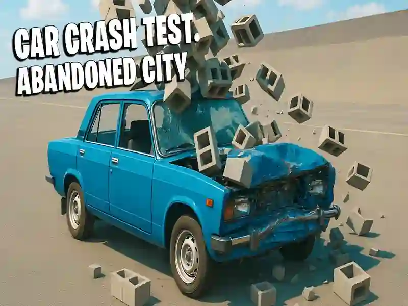 Car Crash Test Abandoned City