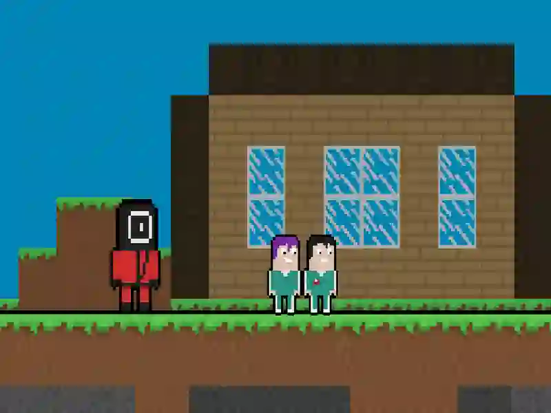 Игра Игра в Кальмара: Побег из блочного мира онлайн Игра Игра в Кальмара: Побег из блочного мира онлайн