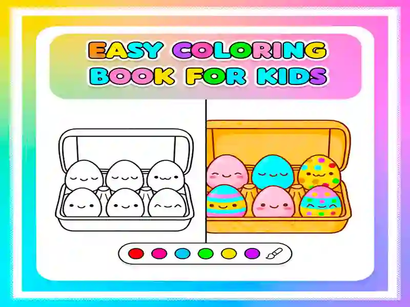 Easy Coloring Book For Kids