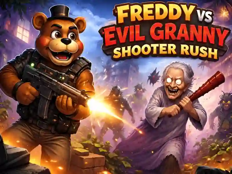 Freddy vs Evil Granny Shooter Rush
