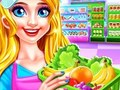 Игра Девушка убирает в супермаркете онлайн
